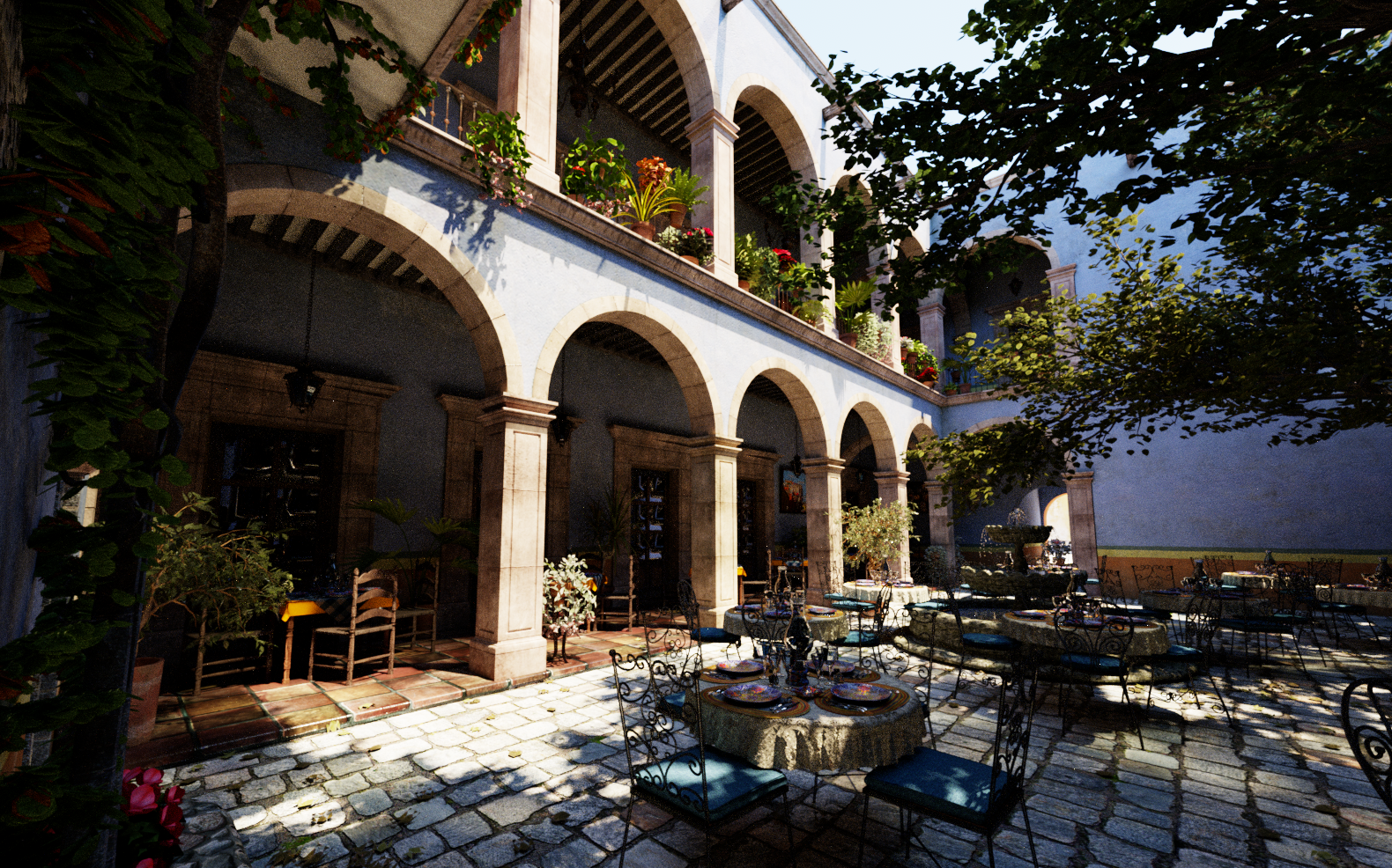 San Miguel courtyard