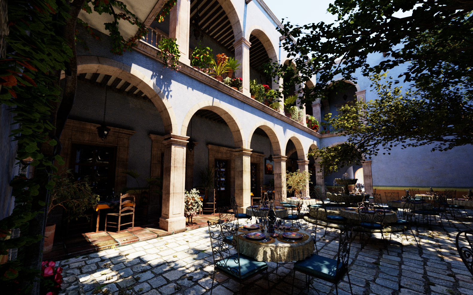 San Miguel courtyard